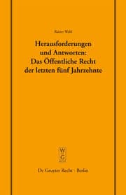 Cover von Herausforderungen und Antworten: Das Öffentliche Recht der letzten fünf Jahrzehnte