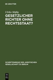 Cover von Gesetzlicher Richter ohne Rechtsstaat?