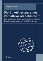 Cover von Die Etikettierung eines Verhaltens als fehlerhaft