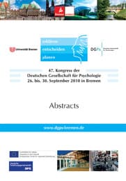 Cover von 47. Kongress der Deutschen Gesellschaft für Psychologie