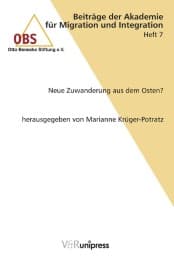 Cover von Neue Zuwanderung aus dem Osten?
