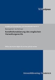 Cover von Konstitutionalisierung des englischen Verwaltungsrechts