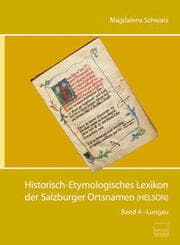 Cover von Historisch-Etymologisches Lexikon der Salzburger Ortsnamen (HELSON)