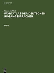 Cover von Wortatlas der deutschen Umgangssprachen 2
