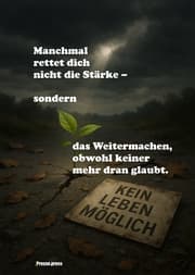 Cover von Manchmal rettet dich nicht die Stärke - sondern das Weitermachen, obwohl keiner mehr dran glaubt