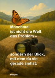 Cover von Manchmal ist nicht die Welt das Problem - sondern der Blick, mit dem du sie gerade siehst