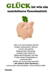 Cover von Glück ist wie ein unsichtbares Tauschmittel