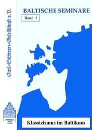 Cover von Baltische Seminare Band 3