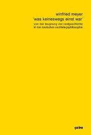 Cover von Was keineswegs einst war