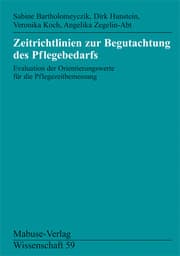 Cover von Zeitrichtlinien zur Begutachtung des Pflegebedarfs