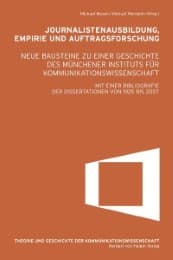 Cover von Journalistenausbildung, Empirie und Auftragsforschung