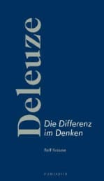 Cover von Deleuze - Die Differenz im Denken