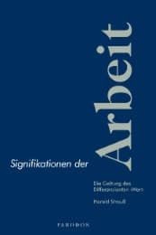Cover von Signifikationen der Arbeit