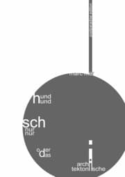 Cover von hund und schnur nur oder das architektonische i
