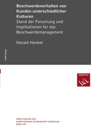 Cover von Beschwerdeverhalten von Kunden unterschiedlicher Kulturen