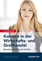Cover von Das Insider-Dossier: Karriere in der Wirtschafts- und Großkanzlei