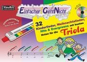 Cover von 32 Kinderlieder, Weihnachtslieder, Hits & Evergreens mit bunten Noten für die Triola