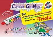 Cover von Einfacher!-Geht-Nicht: 32 Kinderlieder, Weihnachtslieder, Hits & Evergreens mit bunten Noten für die Triola (+Play-Along-Streaming)