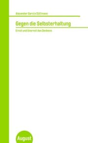 Cover von Gegen die Selbsterhaltung