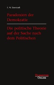 Cover von Paradoxien der Demokratie. Die politische Theorie auf der Suche nach dem Politischen