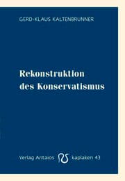 Cover von Rekonstruktion des Konservatismus