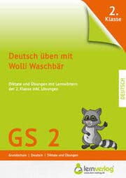 Cover von Deutsch üben mit Wolli Waschbär 2. Klasse