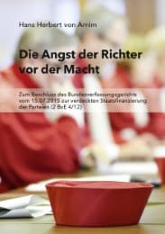 Cover von Die Angst der Richter vor der Macht