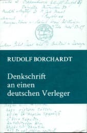 Cover von Denkschrift an einen deutschen Verleger