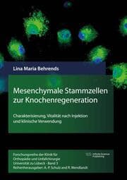 Cover von Mesenchymale Stammzellen zur Knochenregeneration