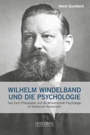 Cover von Wilhelm Windelband und die Psychologie