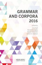 Cover von Grammar and Corpora 2016