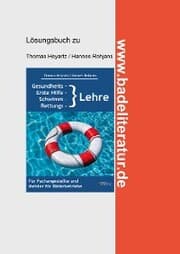 Cover von Gesundheits-, Erste Hilfe-, Schwimm- und Rettungslehre Lösungsbuch