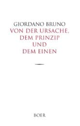 Cover von Von der Ursache, dem Prinzip und dem Einen