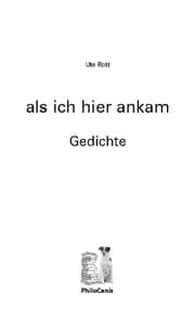 Cover von als ich hier ankam