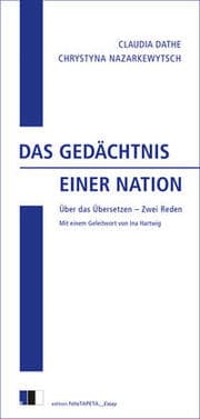 Cover von Das Gedächtnis einer Nation