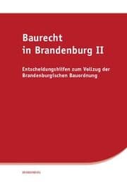 Cover von Baurecht in Brandenburg II