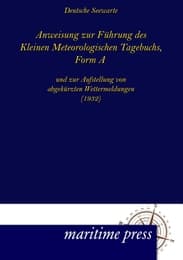 Cover von Anweisung zur Führung des Kleinen Meteorologischen Tagebuchs, Form A