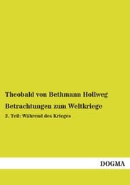 Cover von Betrachtungen zum Weltkriege
