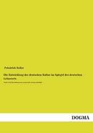 Cover von Die Entwicklung der deutschen Kultur im Spiegel des deutschen Lehnworts
