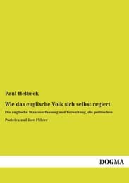 Cover von Wie das englische Volk sich selbst regiert