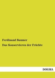 Cover von Das Konservieren der Früchte