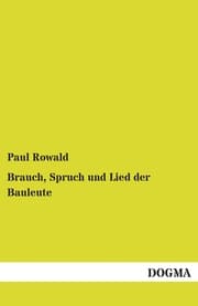 Cover von Brauch, Spruch und Lied der Bauleute