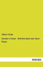 Cover von Goethe's Faust - Briefwechsel mit einer Dame