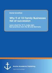 Cover von Why 9 of 10 Family Businesses fail at succession: Learn what the 10 % make right.Best practices from the UK and Germany