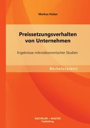 Cover von Preissetzungsverhalten von Unternehmen: Ergebnisse mikroökonomischer Studien