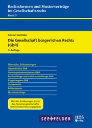 Cover von Die Gesellschaft bürgerlichen Rechts (GbR)