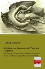 Cover von Anleitung zum Ausstopfen der Vögel und Säugetiere