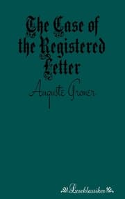 Cover von The Case of the Registered Letter
