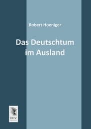 Cover von Das Deutschtum im Ausland