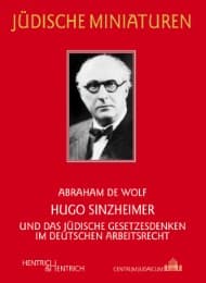 Cover von Hugo Sinzheimer